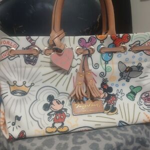 Dooney & Bourke Disney White and Tan Tote Bag